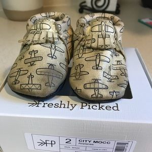 Freshly Picked Airplane moccasins